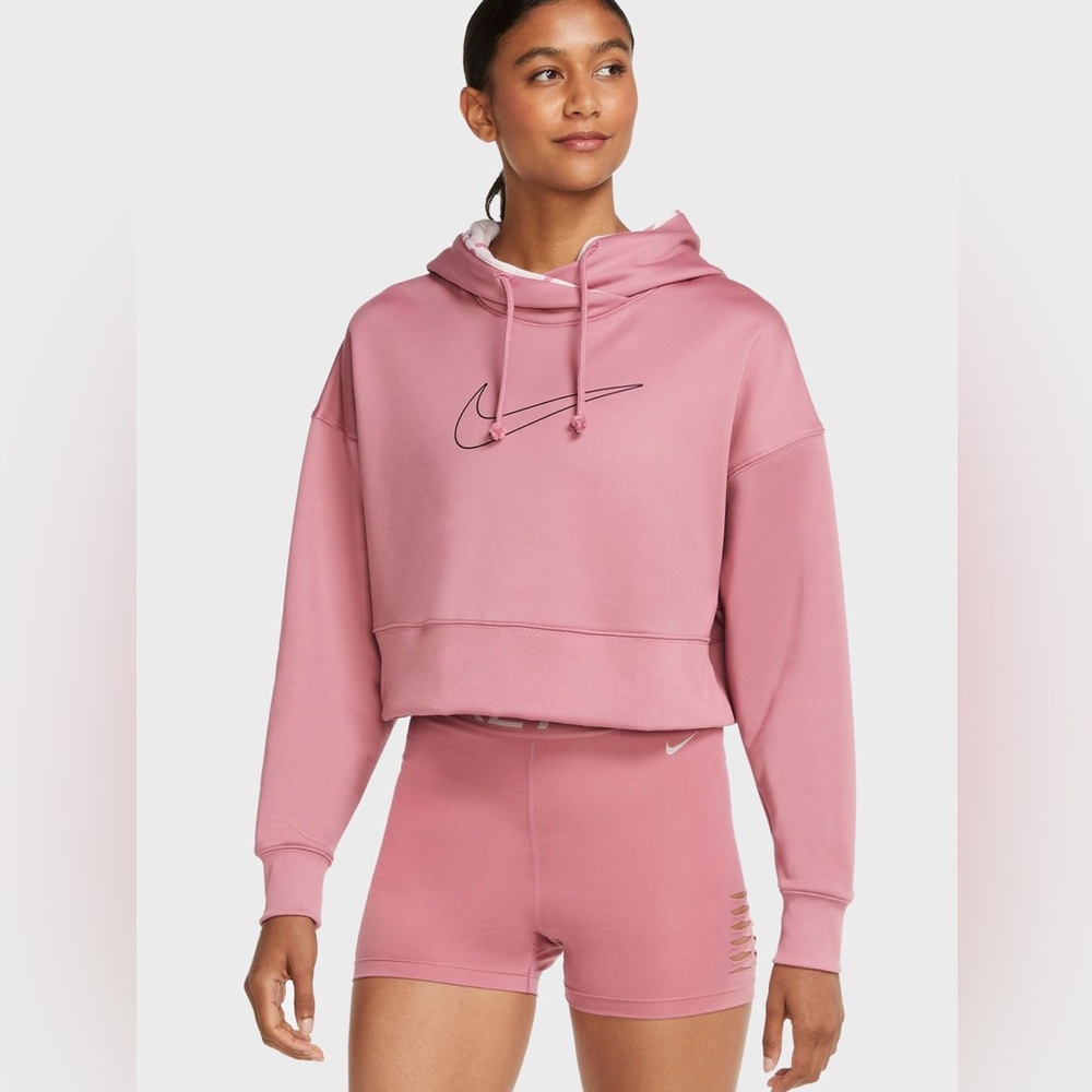 NIKE THERMA CROP HOODIE